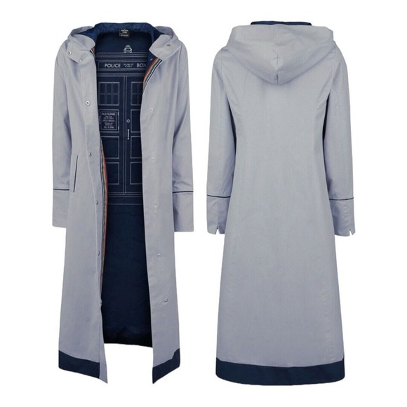 Her Universe Jackets & Blazers - BBC Her Universe 13th DOCTOR WHO Thirteenth Cosplay Costume Gray Trench Coat MED